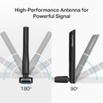 TP-Link USB Bluetooth Adapter for PC, Bluetooth 5.3 Long Range Receiver, Plug and Play, Adjustable Antenna, Supports Windows 11/10/8.1/7 for Desktop, Laptop, Keyboard, Mouse, etc (UB500 Plus) - Image 4