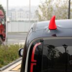 YGMONER Car 3D Devil Horns Sticker (Easy to Find Car in The Parking Lot) Halloween Car Roof Decor Elasticity Foam Bull Horns (Classic Red) - Image 4