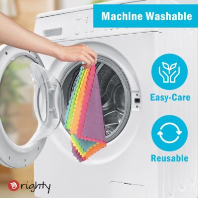 Orighty Microfiber Cleaning Cloth, 24 Pack Highly Absorbent Cleaning Rags, Household Cleaning Supplies, Reusable Lint Free Cloths Microfiber Rag for House, Kitchen, Car Care, 12x11 inch - Image 7