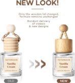 HoogaLife Car Air Freshener Diffuser 2 Pack Hanging Air Freshener Diffuser - Vanilla Cream Fragrance Oil Air D iffuser for Car, 45+ days Long Lasting Fragrance Made in USA C ar Air Fresheners (V54) - Image 2