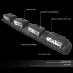 DNA MOTORING FL-ZTL-359-CH Universal Roof Mounted Fog Light with Wiring Harness & Interior Switch,Vertical Adjustable Beam Angle,Clear Lens - Image 2