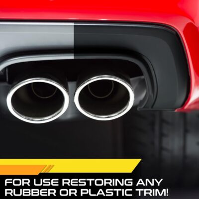 Formula 1 Tire Wax - Long Lasting Tire Gel for Black Glossy Tires, Water Resistant, Restores Plastic Trim, Foam Applicator Included, 10oz - Image 5