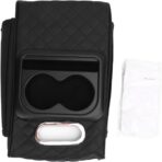 Car Center Console Armrest Pillow, PU Leather Memory Foam, 13.4in x 8.3in x 3in - Comfortable Driving, Non Slip Design, Fits SUVs Trucks Cars