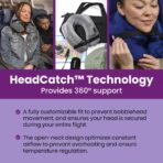 Cabeau Inflatable Travel Pillow – Air TNE – Adjustable, Lightweight, and Supportive for Sleeping on Airplanes, Trains, and Cars– Customized Fit and Compact Carrying Case (Royal Blue) - Image 3