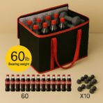 musbus 2Pk Trunk Organizer for Car Insulated Reusable Grocery Bags, Collapsible Cooler Bag for Groceries, Heavy Duty Large Insulated Bag (Large, Charcoal Black) - Image 6