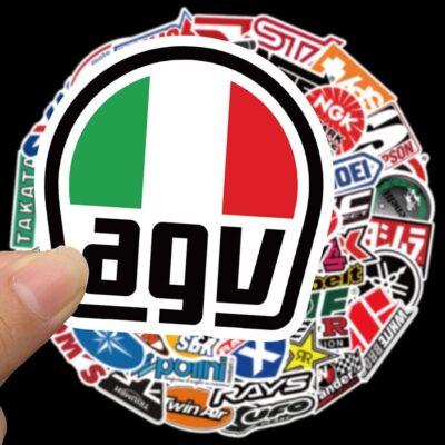 100Pcs Car & Moto Modified Brand Logo Series Sticker Pack Vinyl Stickers for Laptop,Car,Moto,Skateboard,Bike,Luggage Graffiti Decal for Friends,Children,Adults-Waterproof - Image 5
