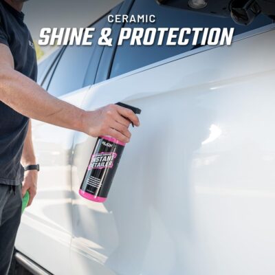 Slick Products Car Wash & Detail Kit (13-Piece) – Complete Car Cleaning & Detailing Kit with Ceramic Wash, Degreaser, Interior Cleaner, Glass Cleaner, Towels, Brush, Wash Bucket & More - Image 4