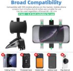 FONKEN Car Phone Mount, [2 Pack] Cell Phone Holder for Car 360 Degree Rotation Dashboard Clip Mount Car Phone Holder Compatible for iPhone 11 13/12 pro Max 8 8Plus Samsung S10 S9 S8 4"~7" Smartphones - Image 6