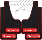 4Pcs Car Mud Flaps Universal Fit Fender Splash Guards No Collision Rubber Mud Flaps for Car SUV