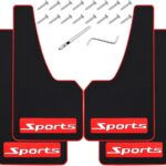 4Pcs Car Mud Flaps Universal Fit Fender Splash Guards No Collision Rubber Mud Flaps for Car SUV