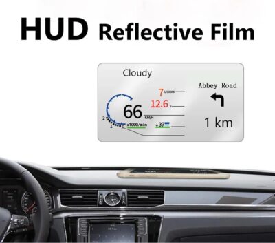 Head Up Display HUD Reflective Windshield Film, Protective Screen,5.9X5.1Inch,2-Pack - Image 5