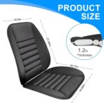 Car Seat Cushion with Back Support Pillow, 1.2'' Thick Enhanced Comfort Memory Foam Design for Pain Relief, Ideal for Drivers and Office Use - Ergonomic Lumbar Comfort for Long Sitting - Image 8