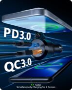 LENCENT Bluetooth Car Adapter, Bluetooth 5.3 FM Radio Transmitter with Hi-Fi Treble & Bass Music Player, PD20W and QC18W Fast Charger, Dual Mics for Hands-Free Call, Siri & Google, U Disk/3.5mm AUX - Image 4