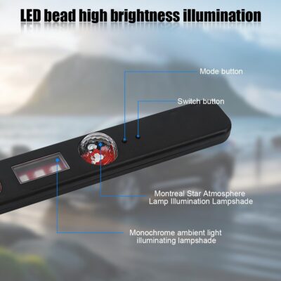 Car Interior LED Light, 4 in 1 RGB Vehicle Underdash Ambient Lighting Kit with Music Sync & APP/Remote Control, USB Port Auto Inside Footwell Decoration Lamp, Universal Fit - Image 3