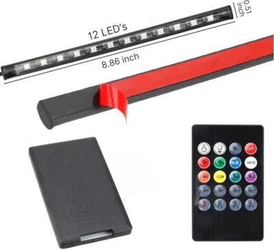 48 LED RGB Car Interior Lights Kit – 4PCS Footwell Strips with Music Sync & Remote | 12V Plug & Play Ambient Lighting for Cars, Trucks, SUVs - Image 5