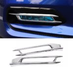 Car Accessories Fit for Honda Accord 10th Gen 2018-2020 ABS Exterior Front Fog Light Frame Cover Trim (Chrome) 2PCS Set