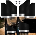4PCS Universal Mud Flaps Splash Guards Car Mudguard with Night Reflectors Mudflaps and Accessories Set, Front and Rear Protection for Trucks Cars SUVs Vans (Black)