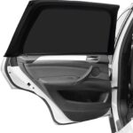 2 Pack Car Window Shades,Super Stretchy Mesh Car Window Screen Sun Shade Mosquito,Stretchy Window Screen for Baby Family Pet UV Protection