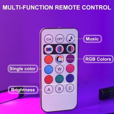 4Pcs LED Interior Car Lights Wireless with Remote, Portable USB Rechargeable Car Interior Led Night Light for Car Decor - Image 5