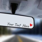 3X Custom Car Rearview Mirror Decal - Personalized Vinyl Car Mirror Sticker Decoration Accessories Auto Decals for Women Affirmation Reminder, Stickers for Water Bottle Laptop Bumper Tumbler
