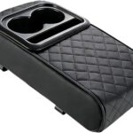 Car Armrest Cushion Center Console Armrest Pillow Simple Assembly Replace Leather Lightweight Interior Organizer