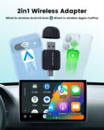 H-Air2.0 Wireless CarPlay & Android Auto Adapter, 2026 Upgrade, Plug & Play USB Dongle, Convert Wired CarPlay Auto to Wireless, For Apple iPhone & Android Phones, No Latency, Fast Connection - Image 2