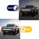 40 PCS Reflective Stickers, High Visibility Reflective Tape, Waterproof Safety Reflective Tape for Car Trailer Truck Bike Motorcycle, 1.18 x 3.15 Inch - Image 6