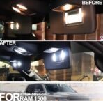 12pcs Super Bright 6000K LED Interior Lights Bulb for 2019 2020 2021 2022 Dodge RAM 1500 5th Gen LED Map Dome Footwell Cargo Light Bulbs White LED Interior Light Bulbs Package + Install Tool - Image 2