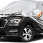 Kayme 6 Layers SUV Car Cover Custom Fit for Subaru Ascent（2018-2025） Waterproof All Weather for Automobiles, Outdoor Full Cover Rain Sun UV Protection.Silver