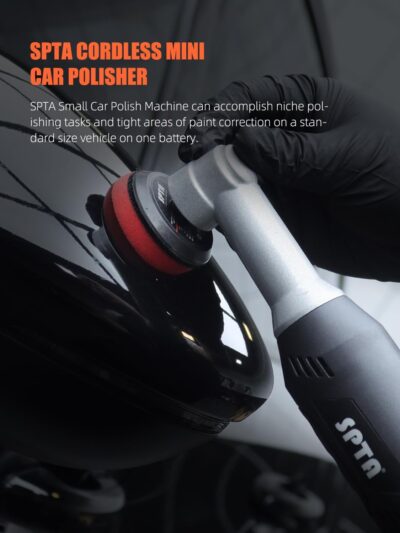 SPTA Cordless Mini Car Polisher, 12V Micro Cordless Scratches Killer Car Polisher RO/DA Mini Car Polisher for polishing, Sanding and Cleaning - Image 8