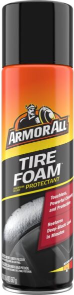 Armor All Tire Foam, Tire Cleaner Spray for Cars, Trucks, Motorcycles, 20 Oz Each, 1.25 Pound (Pack of 1)