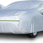 7 Layers Waterproof Heavy Duty Car Covers for Automobiles All Weather Season Anti-Hail UV Protection Snowproof Outdoor 10.5LBS Full Cover Universal Fit Sedan 178" to 185"