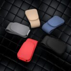 KanSmart Sunglass Holder for Car Sun Visor, Magnetic Sunglasses Clip, Leather Glasses Eyeglass Holder and Ticket Card Clip, Auto Interior Accessories Universal for Car SUV Truck Pickup -Black - Image 9