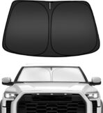 ARISMOTOR Windshield Sun Shade for Toyota Tundra (Limited, SR5, Platinum, TRD Pro) 2022-2025 2026, Custom Fit Foldable Front Window Sunshade Sun Visor Protector, Block UV Rays Keep Your Car Cooler
