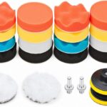 Petutu Car Foam Drill Polishing Pad Kit 22 PCS, 3 Inch Buffing Pads