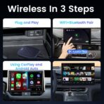 CarlinKit CarPlay Box Streaming Device for Car – YouTube, TikTok, Netflix CarPlay Adapter | Convert Wired to Wireless CarPlay & Android Auto | Android 13.0, 8-Core, 8GB+128GB, SM6225, Blue - Image 8