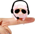 YGMONER LULU the Car Monitor Pig Decor - Cute Lucky Piggy Dashboard Companion for Car & Desktop Decorations (Pilot Piggy) - Image 7