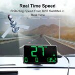 Digital GPS Speedometer Heads Up Display for Cars New HUD MPH Odometer Trip Meter for Trucks Golf cart All Vehicles, 5.3 Inch Big Screen, USB Cable Plug & Play (C90) - Image 2