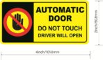 Automatic Door not Touch Window Sticker, 2x4 inch 10pcs Automatic Door not Touch Sticker for Car Window - Image 2