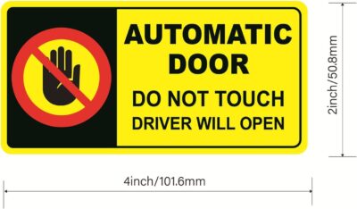 Automatic Door not Touch Window Sticker, 2x4 inch 10pcs Automatic Door not Touch Sticker for Car Window - Image 2