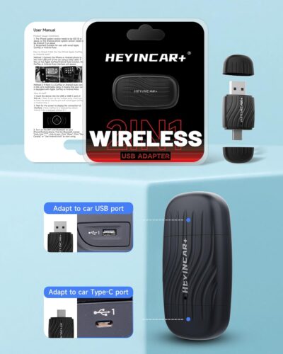 H-Air2.0 Wireless CarPlay & Android Auto Adapter, 2026 Upgrade, Plug & Play USB Dongle, Convert Wired CarPlay Auto to Wireless, For Apple iPhone & Android Phones, No Latency, Fast Connection - Image 9