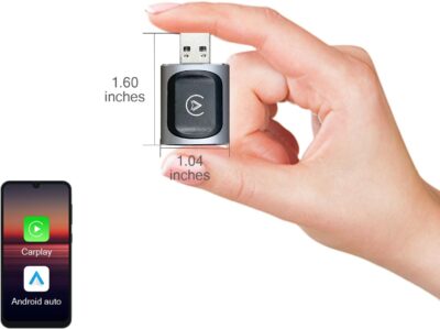 AuroraLink JC015 Wireless CarPlay & Android Auto Adapter - 2-in-1 Plug and Play Mini Dongle, Stable & No Delay Wireless USB Adapter for iPhone/Android Cars, with Dual-Band WiFi & Bluetooth 5.2 - Image 2