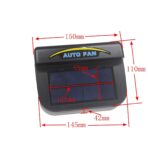 Solar Power Car Auto Air Vent Cool Fan Cooler Ventilation System Radiator Exhaust Heat Fan Automobile Fans with Rubber - Image 3