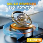 Solar Dashboard Spinner, Sun Powered Kinetic Car Decoration Diffuser, Space Theme Automotive Accessories, Spring Birthday Gift Exchange, Fragrance & Aroma Cores Sold Separately (Solarium Black) - Image 7