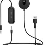 BESIGN BK01 Bluetooth Car Kit, Wireless Aux Receiver for Handsfree Calls and Music Streaming with Ground Loop Noise Filter for Car with Aux Port