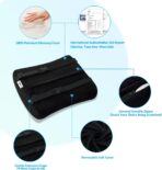 SAIREIDER Seat Cushion and Lumbar Support Pillow for Office Chair, Memory Foam Car Seat Cushions Back Support Pillows, Help Relieve Pain of Back, Lumbar, Tailbone and Sciatic Nerve（Black） - Image 4