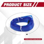 EL Wire Interior Car LED Strip Lights, 16.4FT RGB USB Neon Automotive Light Strip, Electroluminescent Vehicle Ambient Lighting Kit, Interior Decoration Car Accessories (Blue) - Image 2