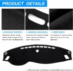 CARTIST Custom Fit for Suede Dash Cover 2016 2017 2018 2019 2020 Kia Optima Dashboard Mat Non-Slip Dash Mat Pad Carpet Odorless Sunshade Glare UV Rays Protector - Image 6