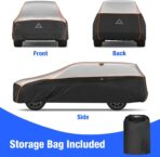 Favoto Hail Protection Car Cover - Waterproof SUV Car Cover Padded Anti-Hail Snow Rain Protector for Automobiles Outdoor Heavy Duty with Reflective Stripes Full Exterior Cover Fits SUV up to 198" - Image 7
