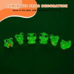 Luminous Frog Car Dashboard Decor, 6PCS Fun Frog Car Dash Decorations Rear View Mirror Ornament Interior Accessories - Image 7